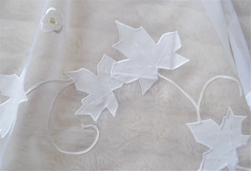 5 шт./компл. набор кухонных занавесок с вышивкой в виде кленовых листьев L35