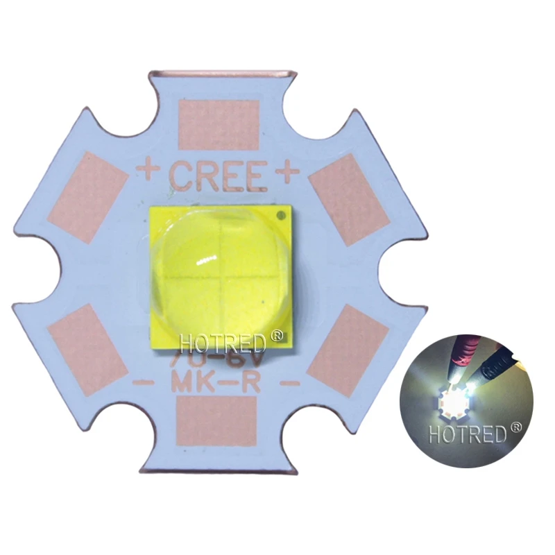 CREE XHP70.2 2 поколения XHP70B 6 в 12 В высокий CRI 90 93 Версия 30 Вт нейтральный белый 5000K