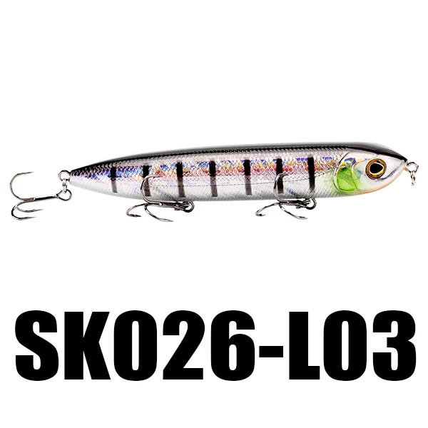 SeaKnight SK026 плавающий карандаш 1 шт. 26 г 128 мм Topwater приманка для рыбалки карандаш Z Line плавающая жесткая приманка для ловли карпа морская приманка - Цвет: Серый