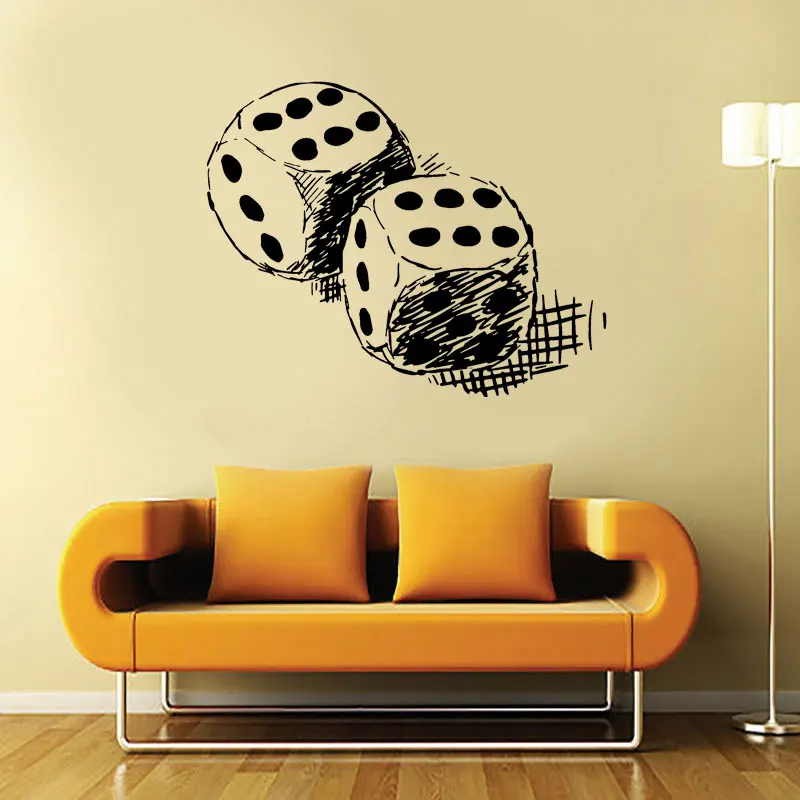 Виниловая наклейка на стену для игр с белыми крапками домашнего декора