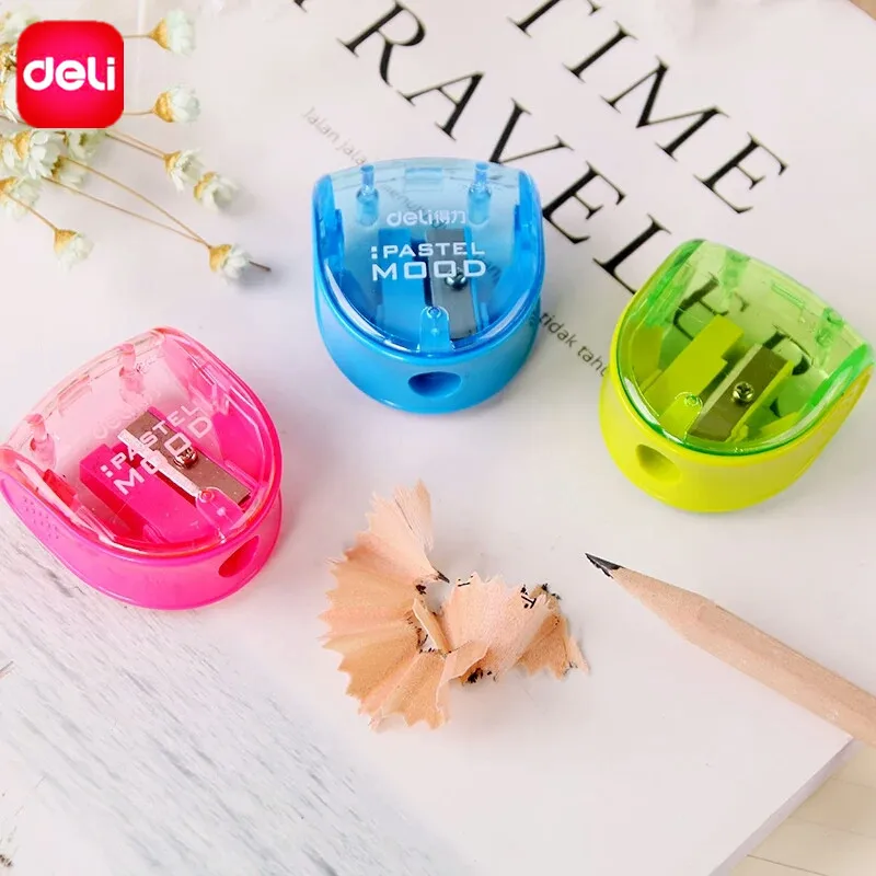 Deli мини острый карандаш острые энеры мини милые животные серии Красочные kawaii животные 0,8 и 1,2 см диаметр отверстия толще/больше карандаш