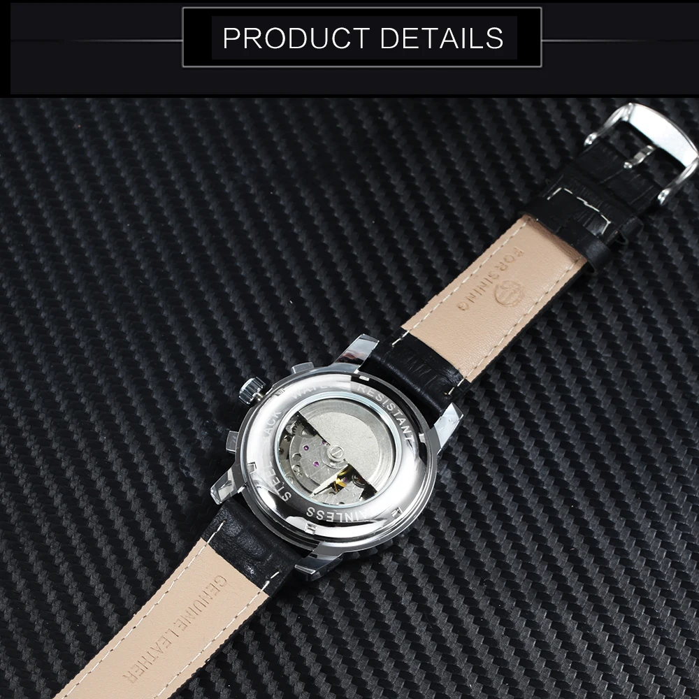 FORSINING Повседневное платье Мужские автоматические механические часы лучший бренд