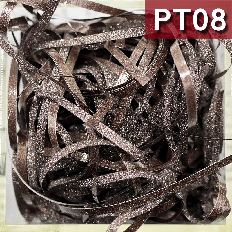 PT8 Lafite Raffia обертывание пинг для подарочной коробки обертывание морщинистый наполнитель измельченные обрезки крафт бумага упаковочный материал День рождения украшение - Цвет: PT8