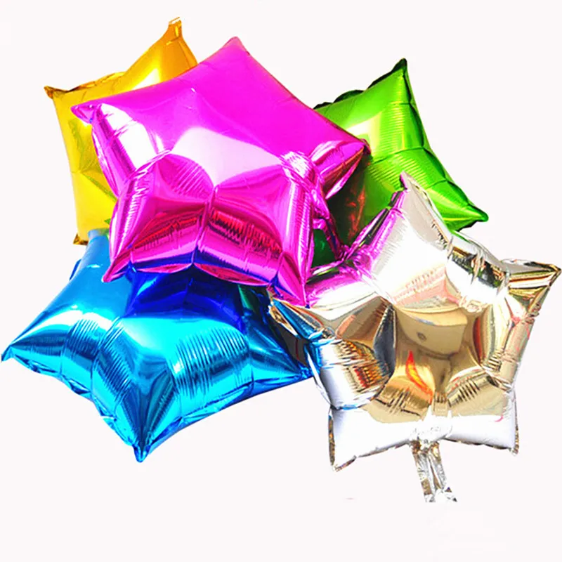 Hot 10pcs Foil Helium Balloon 10inch Star/Heart Shape Balloons Birthday/Party Wedding Decoration Christmas gift 1zSH035 | Дом и сад