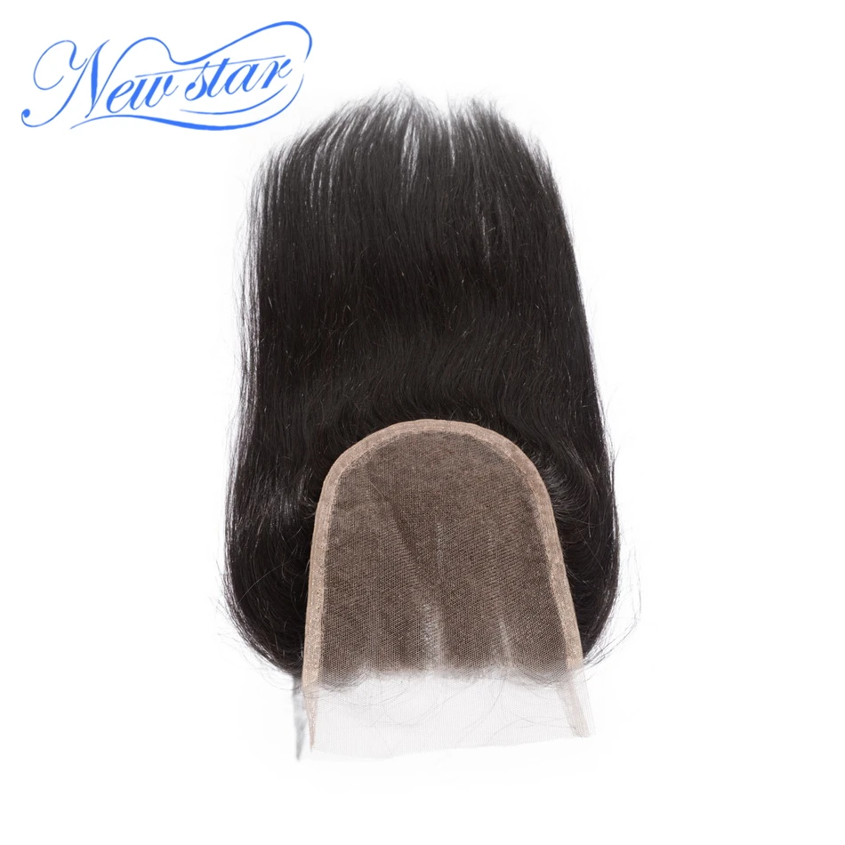 Новинка бразильские прямые натуральные волосы 3 части 5x5 кружевные узоры средние