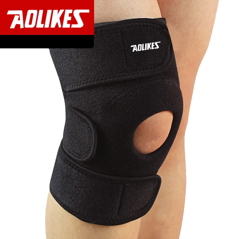 AOLIKES 1 шт. регулируемые спортивные наколенники для футбола баскетбола волейбола