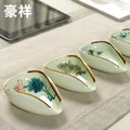 Плетеный бамбуковый чайный поднос, китайский бамбуковый чайный поднос кунг-фу, чайный поднос для путешествий, чайный набор, столовый набор, 36*10*2 см