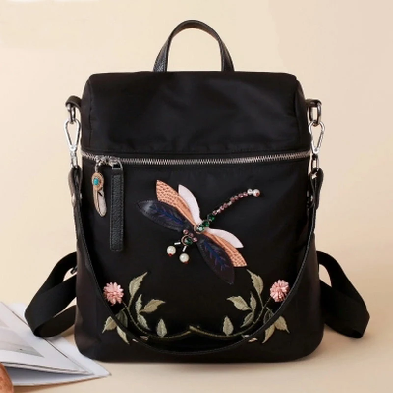 2018 новая вышитая сумка на плечо Женская Мода Стрекоза персонализированный