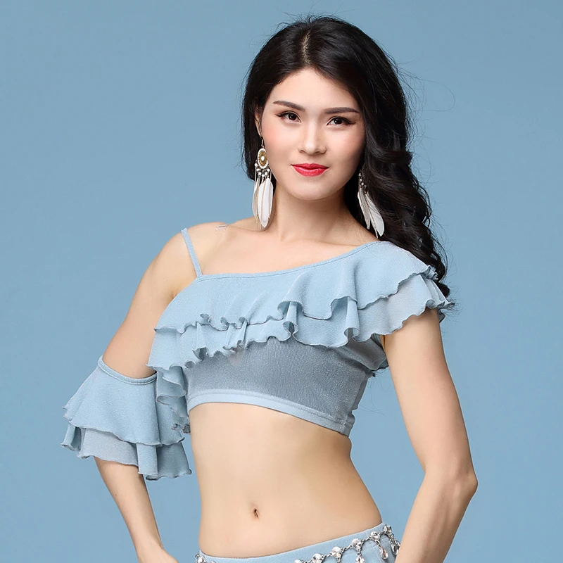 2018 новый костюмы для танца живота племенной танец футболки модал прочная верхняя