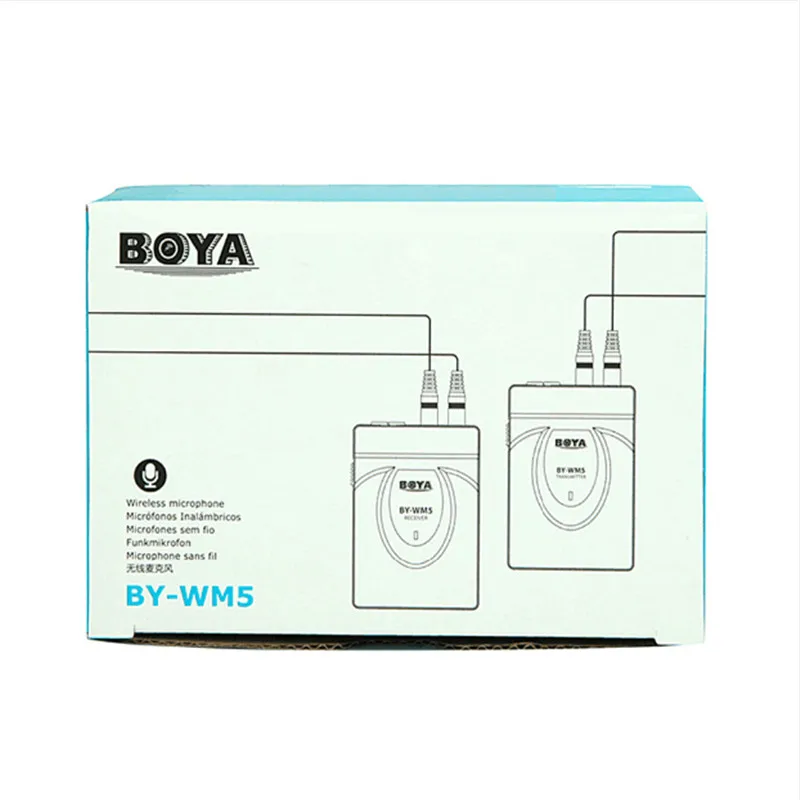 BOYA BY WM6/BY WM5/BY WM8 UHF Беспроводная микрофонная система всенаправленный петличный