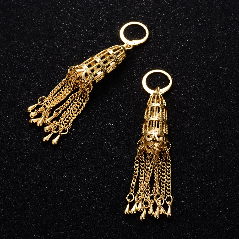 WANDO индийские Ближний Восток золотые птичьи клетки Эффектные серьги длинные