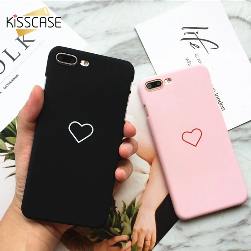 Kisscase Симпатичные Сердце Любовь чехол для iPhone 6 6S 7 Чехол мобильного телефона X 5S 5 SE