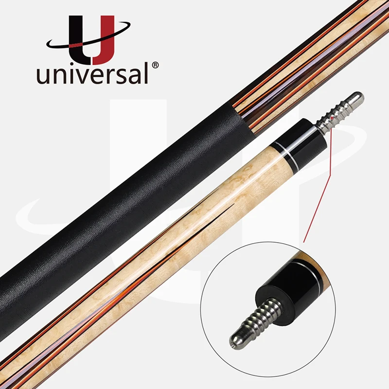 Universal UN112-3 Pool Cue Stick Kit Billiard 12.9mm Tip Technology Maple Shaft for Athletes Fine Billiar 2019 | Спорт и развлечения