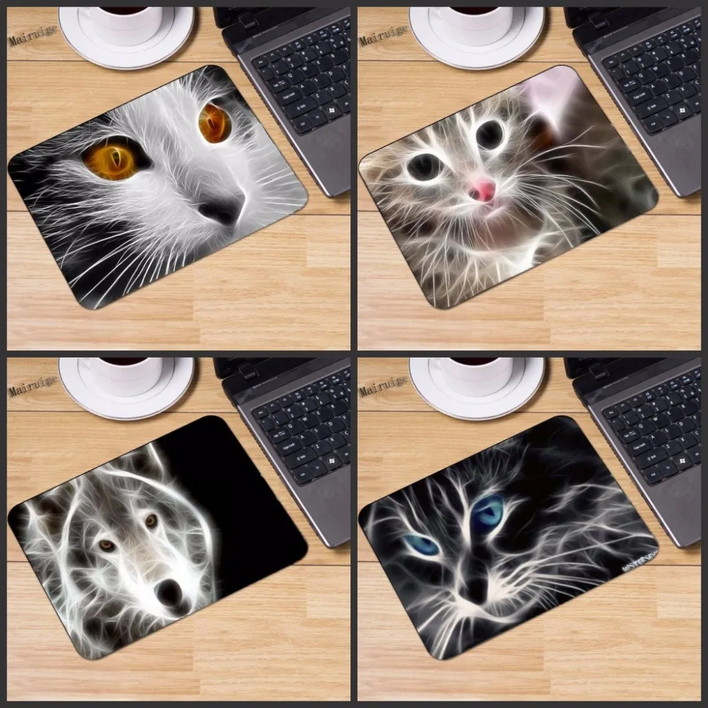 

Mairuige 220*180*2mm DIY light cat Customized Rectangle Non-Slip RubberHD 3D printing gaming rubber durable notebook mouse pad