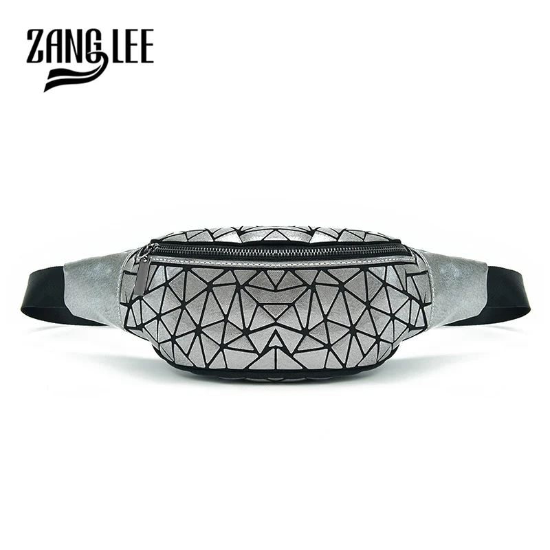 ZANG LEE Waist Pack Women Bag Fanny Trendy Women's Pockets Sports Outdoor Geometric Chest Bags Lingge Fashion | Багаж и сумки