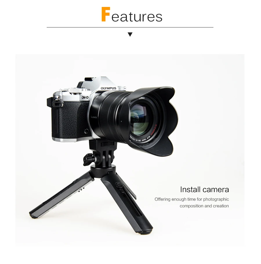 Godox MT-01 штатив с держателем для селфи портативный Настольный Штатив для путешествий для камеры Smirrorless, светодиодный светильник, AD200