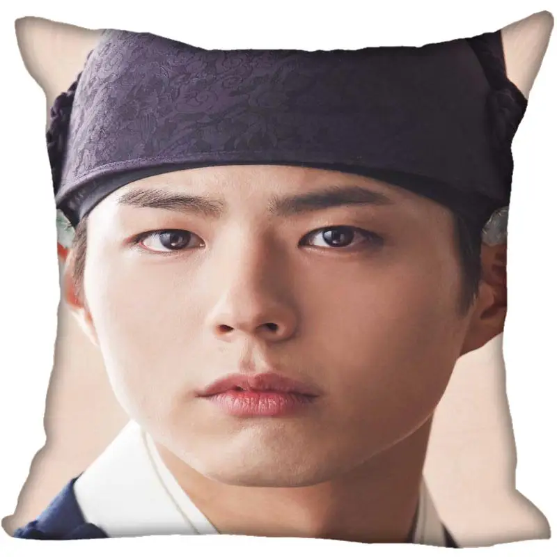 17 На заказ Kpop Park Bo Gum печатные квадратные шелковые наволочки 40x40 см, 35x35 см одна сторона атласная Наволочка логотип - Цвет: 17