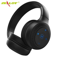 zealot b20 stereo bluetooth headset headphones with microphone bass foldable wireless earphone for computer phones support aux
