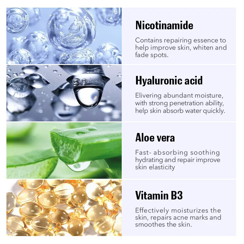 1 шт., отбеливающая маска для лица Nicotinamide, увлажняющая, Антивозрастная, с блокировкой воды, отбеливающая маска для лица, для сухой кожи, Успокаивающий уход