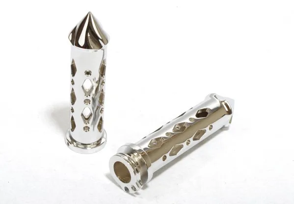 

motorcycle parts CNC Billet 7/8'' Hand Grips with bar ends for Honda for Yamaha for Suzuki for Kawasaki Japanese bike chrome