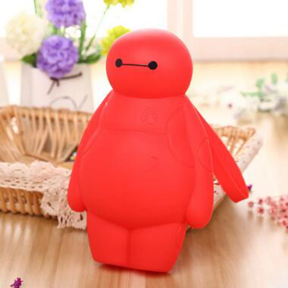 Силиконовый пенал-пупс Big Hero 6 Baymax Kawaii: многофункциональный ящик для хранения ручек и канцелярских принадлежностей для школы.