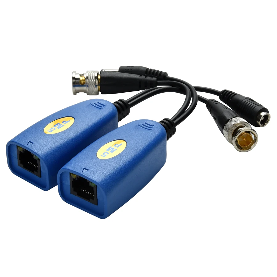 Hamrolte RJ45 HD видео балун 1CH пассивный Мощность Симметрирующий трансформатор для 5MP/4MP/1080 P/720 P CVI TVI/AHD/CVBS камера Cat5/5e/6 видео балун