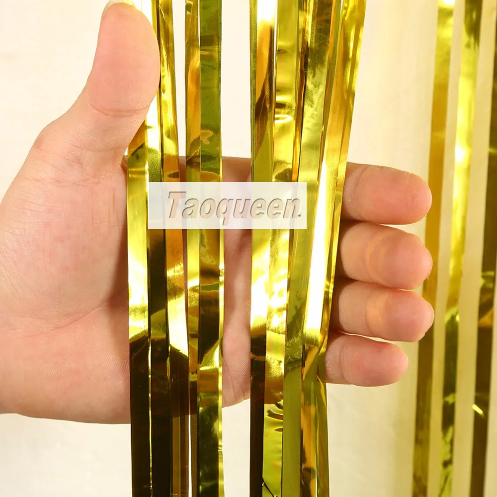 2 м металлический занавес из фольги свадебные декорации вечерние украшения на