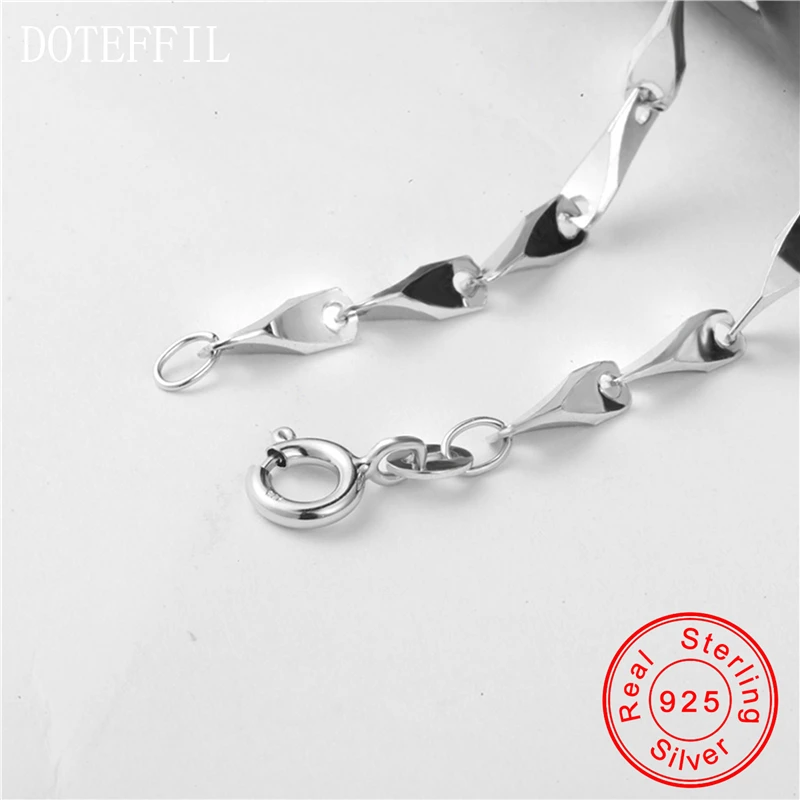 Женское и мужское серебряное ожерелье S925 очаровательное модное из 100%