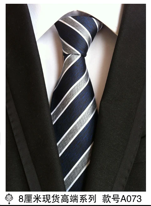A073 Мужские модные галстуки, черный галстук, аксессуары для одежды, Gravata hombre corbata Vestidos, мужской галстук, шелковый платок из полиэстера - Цвет: A073