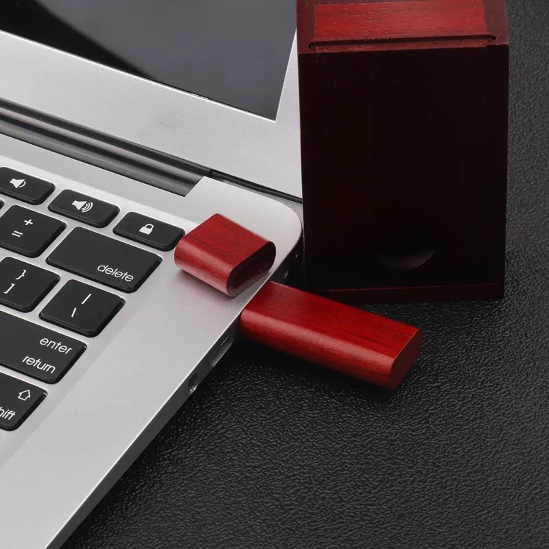 Заказная натуральная деревянная Подарочная коробка USB флэш-накопитель