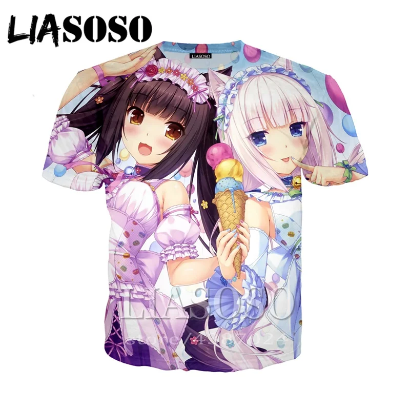 Мужская и женская футболка с 3d принтом LIASOSO Повседневная в стиле Харадзюку
