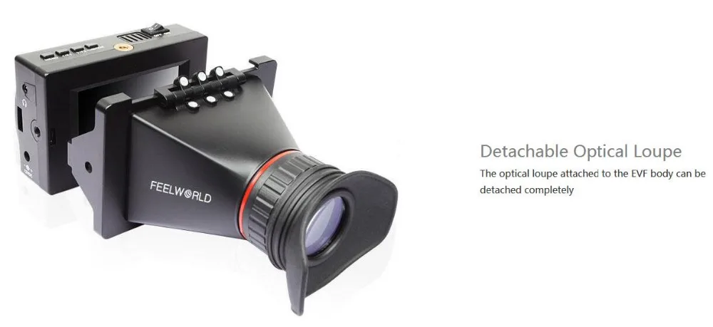 Feelworld E350 3,5 дюйма EVF небольшой монитор hdmi ЖК-дисплей tft электронный видоискатель для стэдикам DSLR камеры стабилизаторы