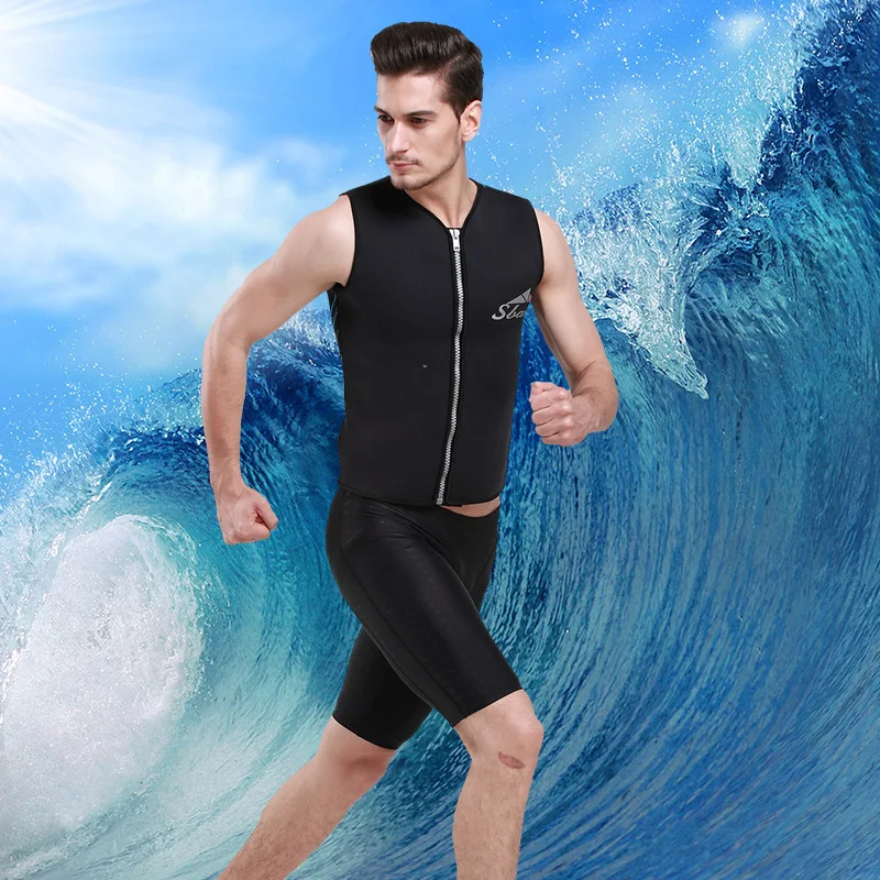 Гидрокостюмы для мужчин и женщин неопреновый жилет на молнии 3 мм спортивный