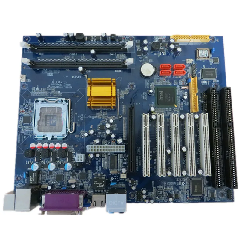 5 шт . 945 промышленная ddr2 Материнская плата socket 775 материнская с 2 * ISA и PCI слотами