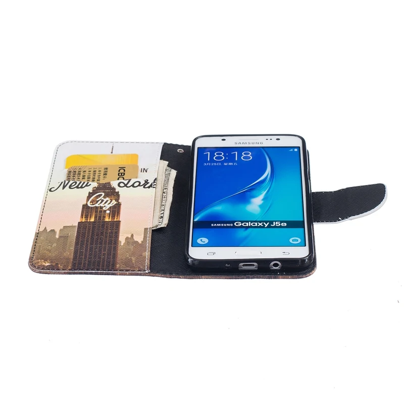 Телефонные Чехлы Мода для Samsung Galaxy J5 2016 j510 SM-J510F j510m флип искусственная кожа