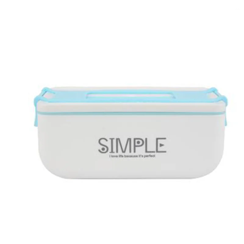 Small Blue ONEUP японский стиль простой Ланч-бокс двухслойный экологически чистый Bento box 2000 контейнер для еды, мл Microwavable чехол для магазина еды - Цвет: Small Blue