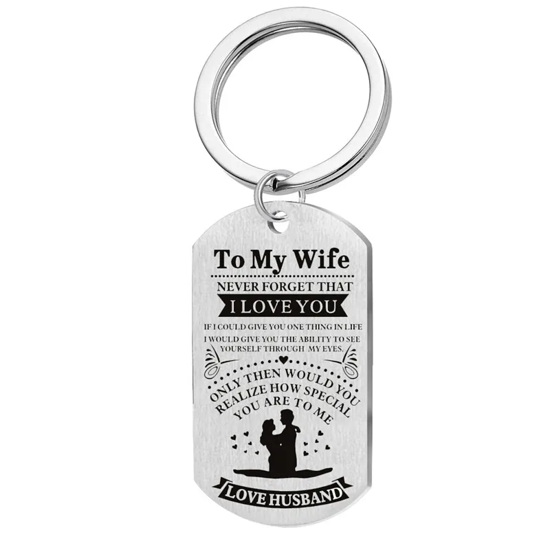 1 шт пара ожерелье ювелирные изделия для моей жены я люблю тебя собака бирка