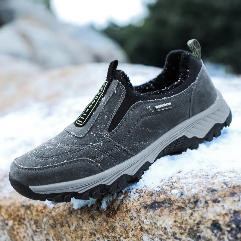 Mingpinstyle/Новинка Сезон Зима Теплая мужская обувь для альпинизма большие кроссовки