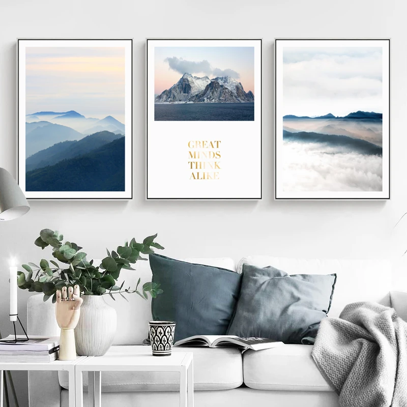 Настенный постер в скандинавском стиле с изображением леса | Дом и сад