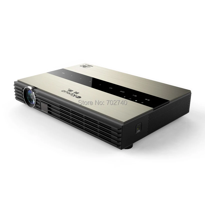 2017 Новый Металлический корпус DLP WiFi Высокая Яркость 7100 Люмен Android СВЕТОДИОДНЫЕ