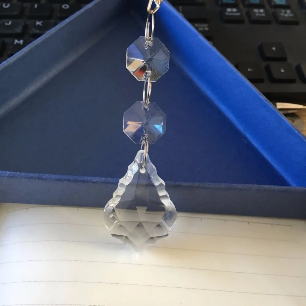 Распродажа прозрачная стеклянная люстра 38 мм 30 компл./Лот Хрустальный кленовый