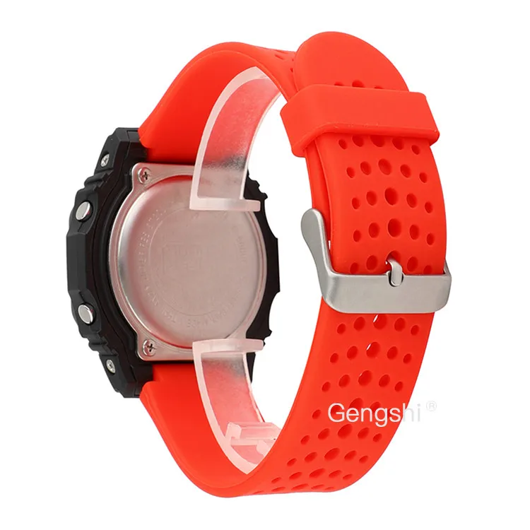 Красный 16 мм силиконовый ремешок для часов подходит для TIMEX T2n720, T2n721 T2n739, T49859, T2p141, T2n722, T2n723, T2n738 - Цвет ремешка: Красный