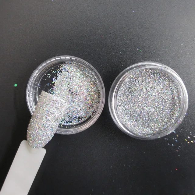 1 шт. блестящее напыление для ногтей блестящая белая черная краска с хлопьями