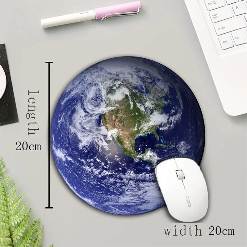 Пустой круглый коврик для мыши XGZ Earth Pluto Stars быстрые Нескользящие игровые коврики