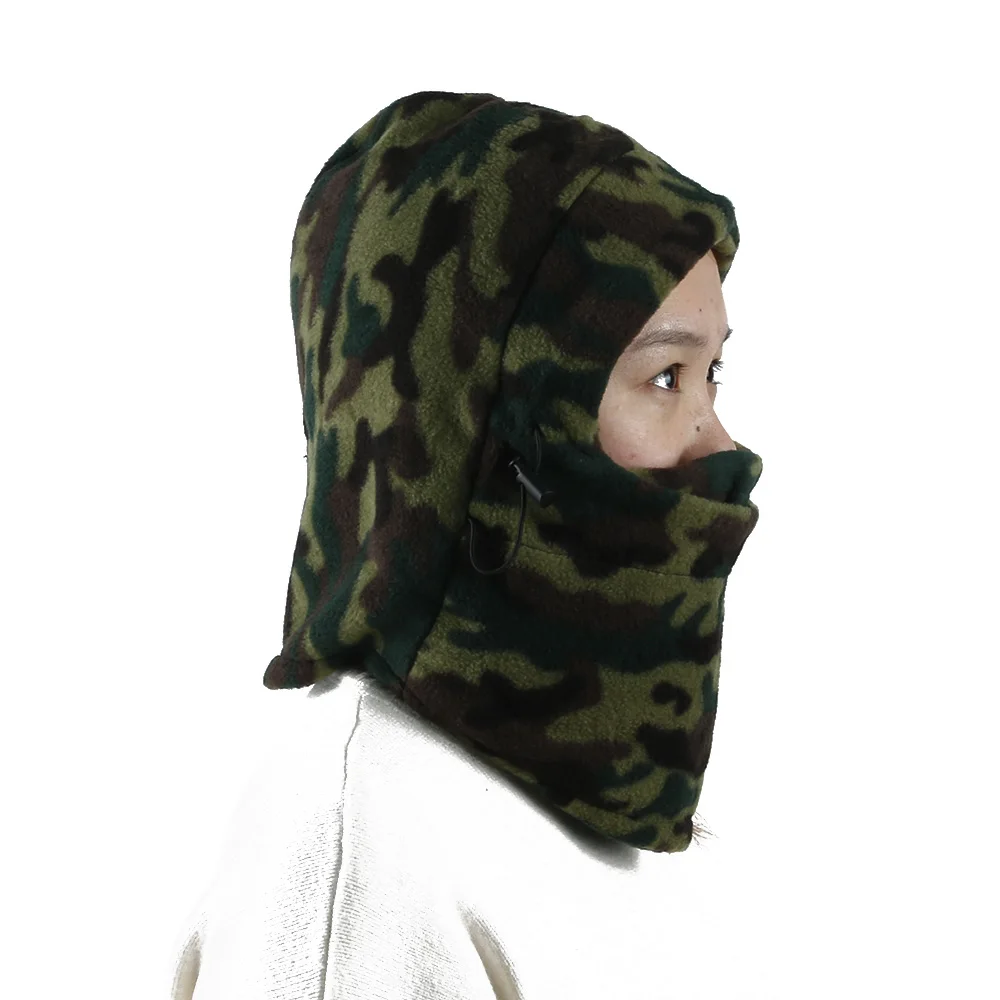 Мотоциклетная теплая зимняя флисовая шапка для шлема теплозащитная Балаклава