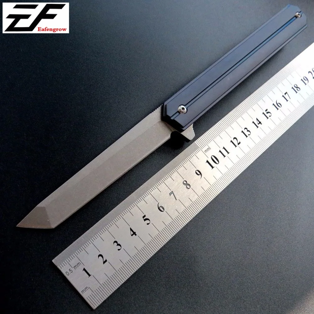 Eafengrow EF219 58-60HRC D2 лезвие TC4 ручка складной нож для выживания, инструмент для кемпинга, карманный нож для охоты Тактический уличный инструмент EDC