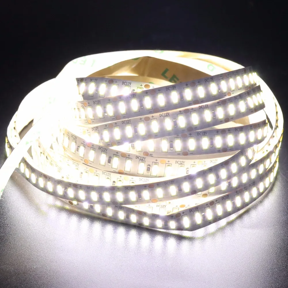 Ультра яркая SMD 3014 Светодиодная лента с разъемом постоянного тока 204LED/м DC12V