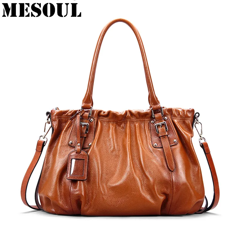 Сумка-тоут женская из натуральной кожи на плечо | Багаж и сумки