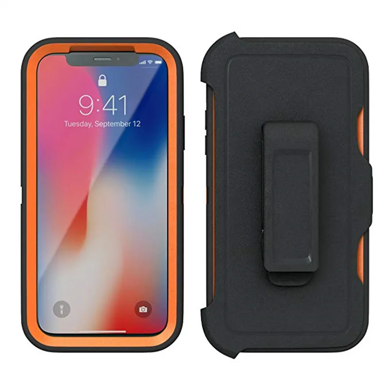 Защитный противоударный чехол Aqua для iPhone X, XS, MAX, XR, 6, 6 S, 7, 8 Plus, 11 Pro, Max, чехол-кобура с зажимом для ремня, защитный чехол