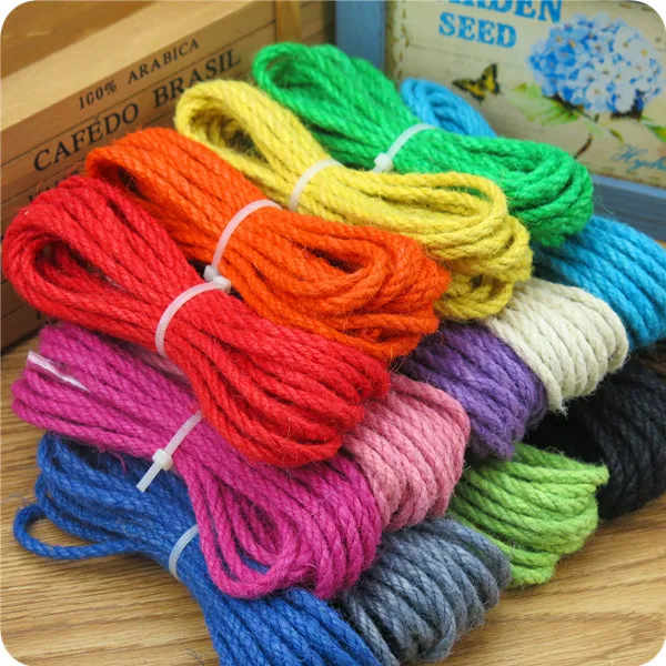 Высококачественный цветной хлопковый шнур длиной 5 метров мм 14 цветов